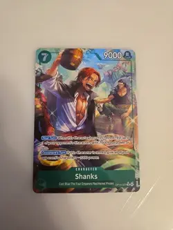 Shanks (Alternate Art) OP14-027 The Azure Sea's Seven Foil MINT One Piece TCG - Image 1