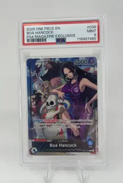 PSA 9 2025 ONE PIECE ENGLISH PSA MAGAZINE EXCLUSIVE PROMO OP07 #038 BOA HANCOCK - Image 1
