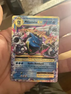 Pokemon TCG Mega M Blastoise EX Evolutions Holo Ultra Rare Card 22/108 - Image 1