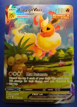 Flareon Vmax Black Star Promo JUMBO Card SWSH180 NM 2021 English - Image 1