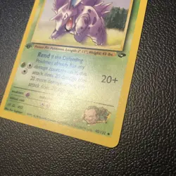 Giovanni's Nidorino 45/132 Gym Challenge 1st First Edition Pokemon Card NM - Image 3