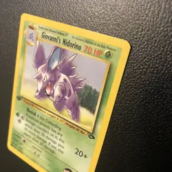 Giovanni's Nidorino 45/132 Gym Challenge 1st First Edition Pokemon Card NM - Image 4