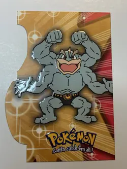 2000 Topps Pokemon TV Animation Series 3 #68 Machamp Die Cut Card EV12 of 12 - Image 1