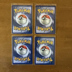 Lot of 4 Base Set Pokemon Cards LP/NM (Charmander,Growlithe,Kadabra&Ponyta) - Image 2