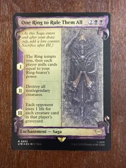 Magic The Gathering One Ring To Rule Them All Showcase Scrolls Rare Foil LTR - Image 1