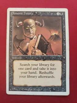 Demonic Tutor Revised #105 MtG - Image 1