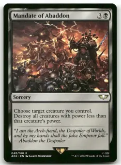 Mandate of Abaddon #40 MTG Warhammer NM X1 - Image 1