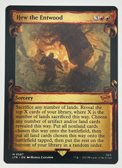 MTG Hew the Entwood Showcase Scrolls LTR #587 Lord of the Rings Magic LOTR - Image 1