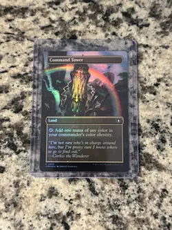 Command Tower (Borderless) #659 (Foil) (NM) Commander Masters CMM Magic MTG - Image 1