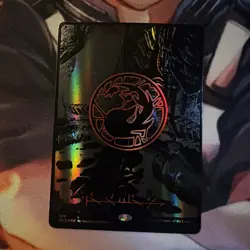 MTG 1x OIL SLICK RAISED FOIL Mountain # 368 Phyrexia All Will Be One Magic x1 NM - Image 1