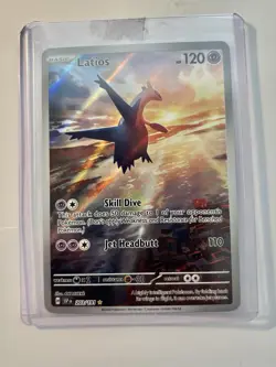 Pokemon Latios Sv08 Surging Sparks 203/191 Illustration Rare Holo 120HP Basic - Image 1
