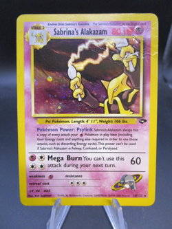 Pokemon TCG Sabrina's Alakazam Holo Gym Challenge 016/132 Damaged -Legendsonmain - Image 1