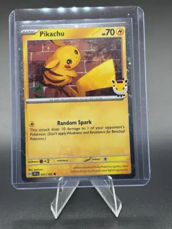 Pikachu 051 /162 Stamped 2026 Pokemon Day 30 Promo TCG - NM-MT - Image 1