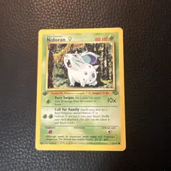 # Nidoran 57/64 1st Edition Jungle Vintage 1999 WoTC Pokemon Near Mint NM - Image 1