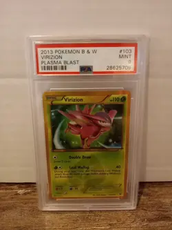 Pokemon Virizion 103/101 B&W Plasma Blast Secret Rare Holo - PSA 9 MINT - Image 1