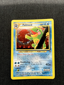 Pokemon TCG Politoed 8/75 Neo Discovery Holo LP - Image 1