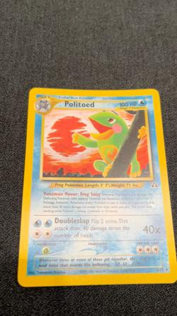 Pokemon TCG Politoed 8/75 Neo Discovery Holo LP - Image 2