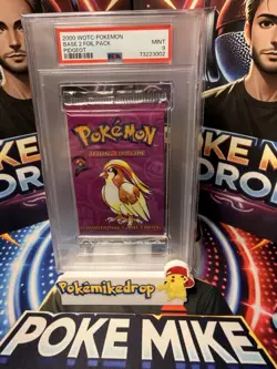 2000 Pokemon Base Set 2 Pidgeot Sealed Booster Pack PSA 9 - Image 1