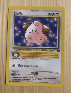 2001 CLEFFA BLACK STAR PROMO #31 POKEMON TCG NM - Image 1