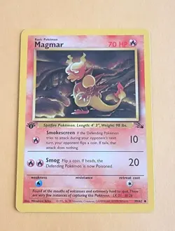 1st Edition Magmar 39/62 Fossil Set NM Near Mint Unplayed Pokemon - Image 1