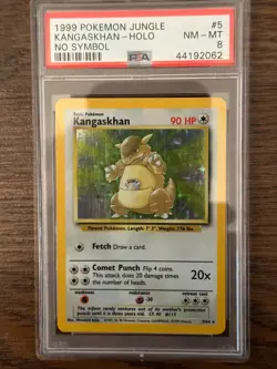 1999 Pokemon Jungle Kangaskhan NO SYMBOL 5/64 PSA 8 # 44192062 - Image 1