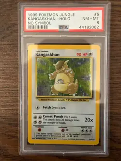 1999 Pokemon Jungle Kangaskhan NO SYMBOL 5/64 PSA 8 # 44192062 - Image 2