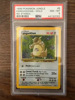 1999 Pokemon Jungle Kangaskhan NO SYMBOL 5/64 PSA 8 # 44192062 - Image 3