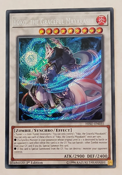Yu-Gi-Oh Yoko, The Graceful Mayakashi 1st Edition Secret Rare HISU-EN035 - Image 1