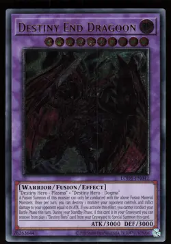 Destiny End Dragoon LODT-EN042 Light of Destruction Ultimate Rare Yu-Gi-Oh - Image 1