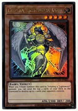 Yugioh Celestia, Lightsworn Angel LODT-EN024 Ultra Rare 1st Ed LP - Image 1