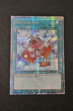 YGO One for One Alt Art Quarter Century Secret Rare NM QCR Bonanza RA03-EN056 - Image 1