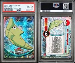 TOPPS CHROME METAPOD #11 TEKNO PSA 10 ORIGINAL POKEMON CARD COLLECTION POP 5 - Image 3
