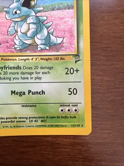 Pokemon Nidoqueen TCG Holo Unlimited Rare Card 12/130 Base Set 2 - Image 4
