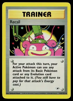 Pokemon Card - Recall Gym Heroes 116/132 Uncommon - Image 1
