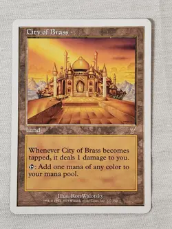 NM City of Brass 7th Edition Mtg Magic the Gathering - Image 1