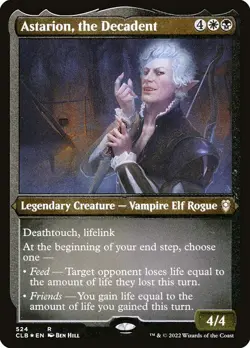[MTG] Astarion, the Decadent (Foil) (Foil Etched) (524) (CLB) NM - Image 1