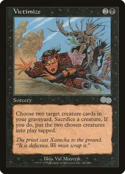 MTG: Victimize - Urza's Saga (USG) - Lightly Played condition - Image 1