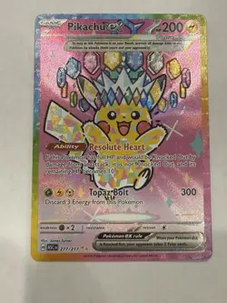 Pokemon Pikachu EX SIR 277/217 Ascended Heroes English - Pack Fresh - NM - Image 1
