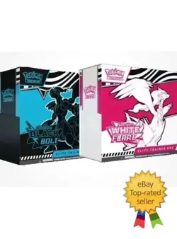 Pokemon Black Bolt and White Flare Elite Trainer Box ETB Set of 2 (1 Each) - Image 1