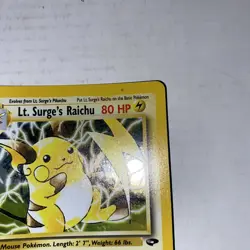 Pokemon TCG Lt. Surge's Raichu Gym Challenge 11 Holo 1st Edition Holo Rare - Image 5