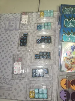 Pokemon TCG Accessories Lot Of Dice, Damage Counters, Sleeves - Image 2