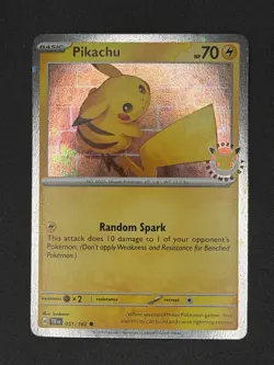 Pikachu 051 /162 Stamped 2026 Pokemon Day 30 Promo TCG - NM-MT - Image 1