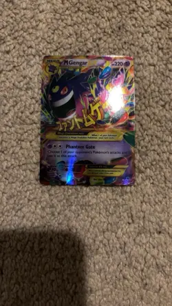 2014 POKEMON XY PHANTOM FORCES SECRET RARE #121 M GENGAR EX NEAR MINT EXCELLENT - Image 3