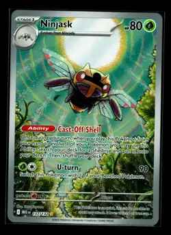 Pokemon: Ninjask - 137/132 - ME01: Mega Evolution (MEG) Holo Illustration Rare - Image 1