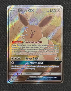 Pokemon TCG Eevee GX SM233 Full Art Promo Black Star Ultra Rare Holo - Image 1