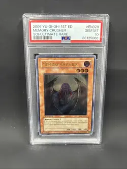 2006 Yu-Gi-Oh! EN029 Memory Crusher Ultimate Rare PSA GEM MT 10 - Image 1