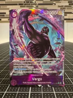 One Piece - The Azure Sea’s Seven - OP14-061 - Vergo - R Alt Art - Image 1