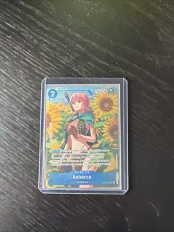 One Piece TCG Royal Blood OP-10 - Rebecca SR Alt Art Parallel OP10-058 - Image 1