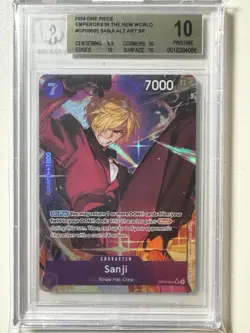2024 ONE PIECE OP09-EMPERORS IN THE NEW WORLD #065 SANJI ALT ART BGS 10 - Image 1