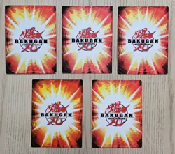Bakugan Card - Lot of 5 Blue Ability Cards - Cycloid Rescue The Shadow - Image 2